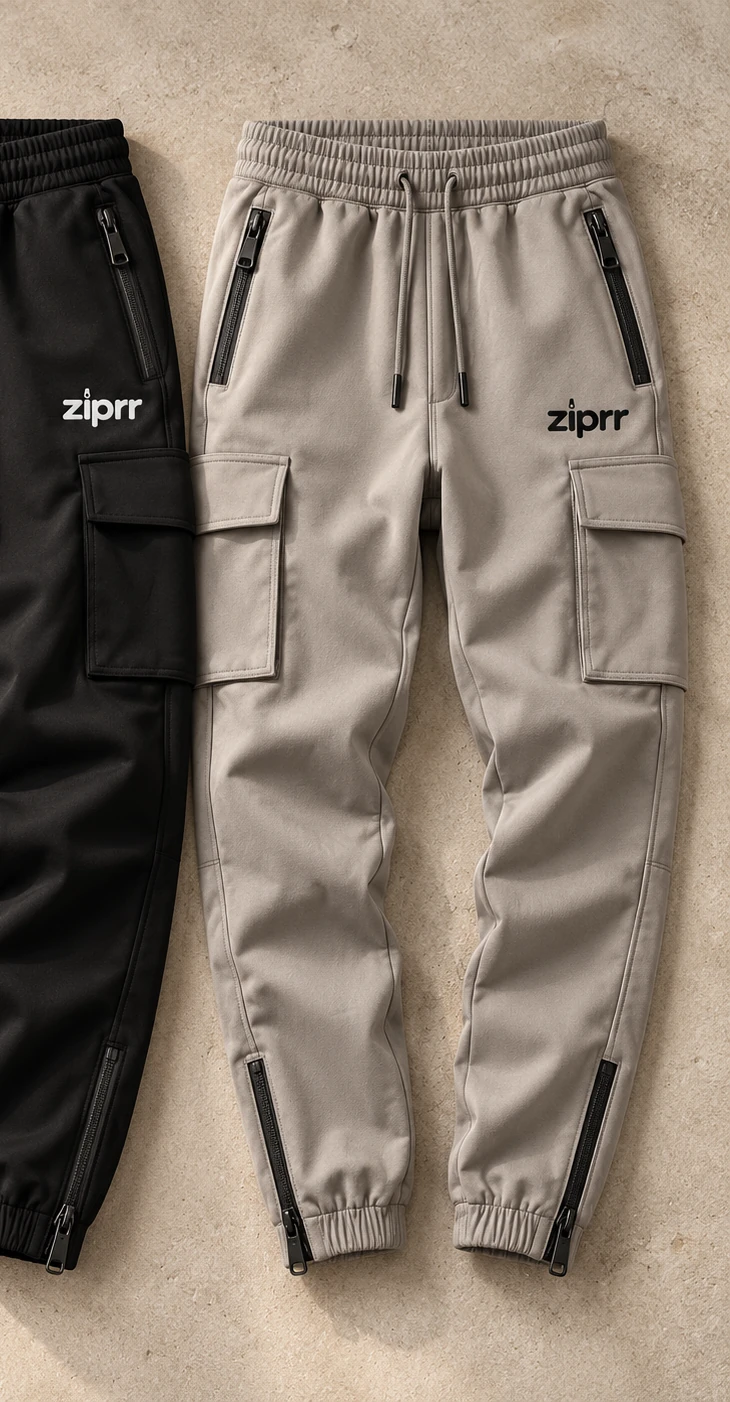Obsidian Heavy Twill Cargo Joggers
