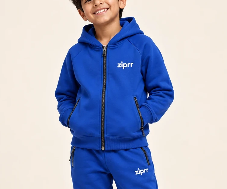 Junior Cobalt All-Weather Windbreaker