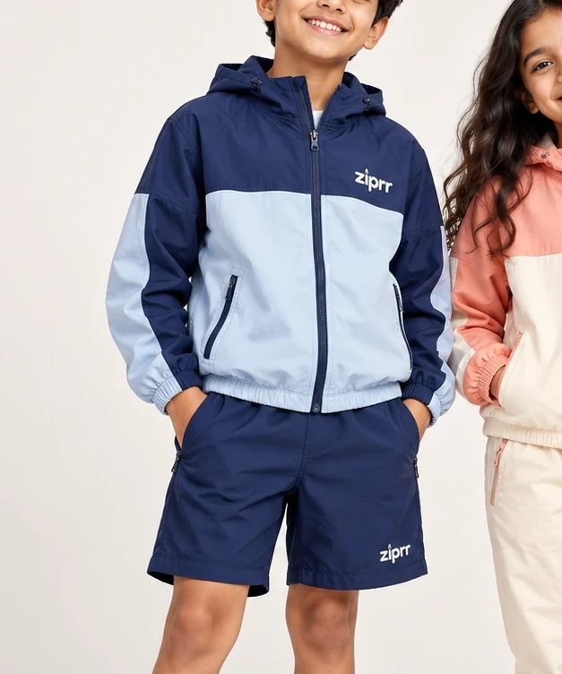 Spectrum Kids Colorblock Anorak Trio angle 2