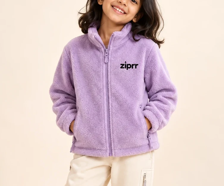Lavender Sherpa Fleece Pullover